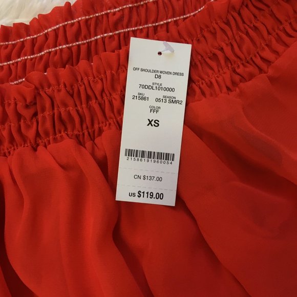 🎉HP🎉 Bebe Fiery Red Dress - Picture 3 of 3